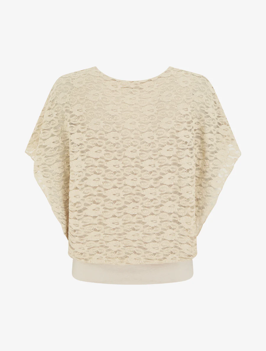 Top kantkogel - Beige - Image 2