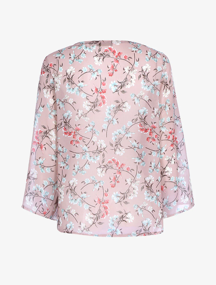 Top met landelijke print en pailletten - Roos - Image 2