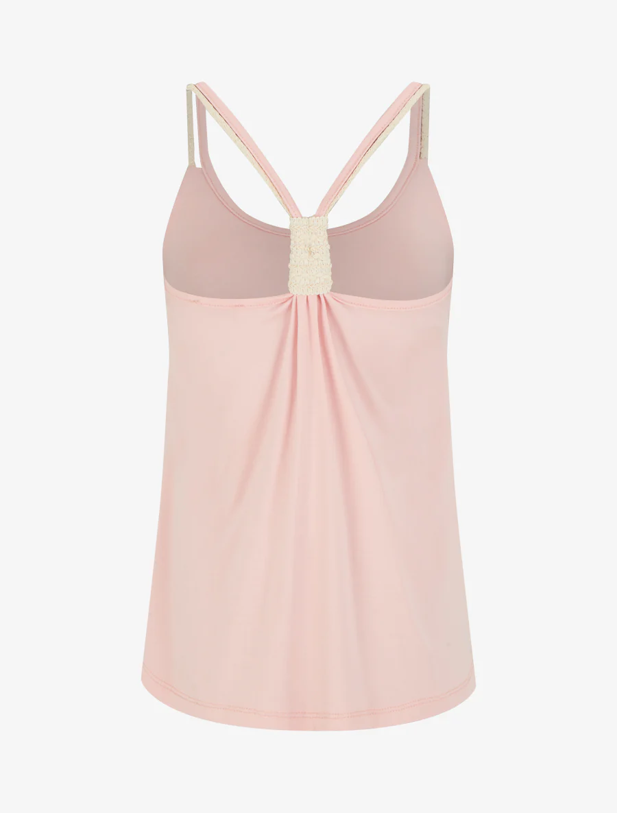 Top met touwstijl bandjes - Roos - Image 2