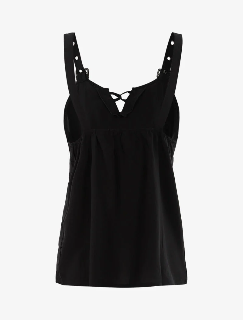 Gestileerde tanktop - zwart - Image 2
