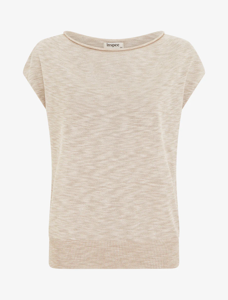 Top van mesh. - Beige