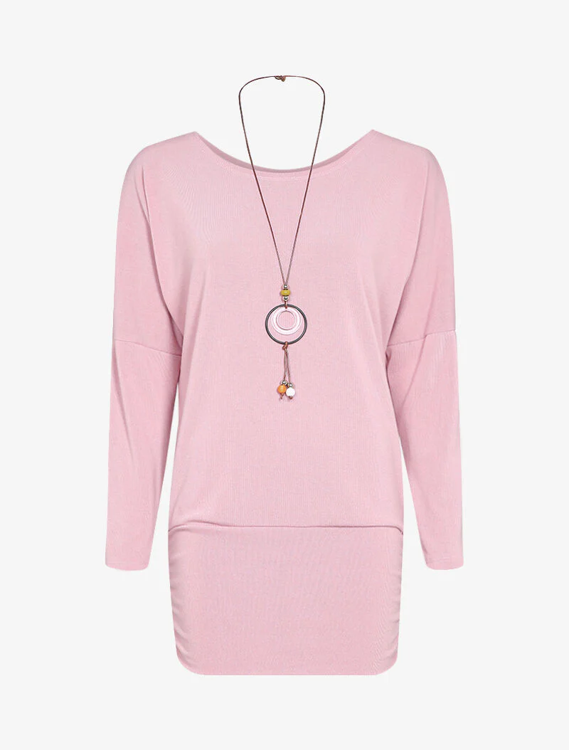 Top vleermuis met schouderriem - Roze - Image 2