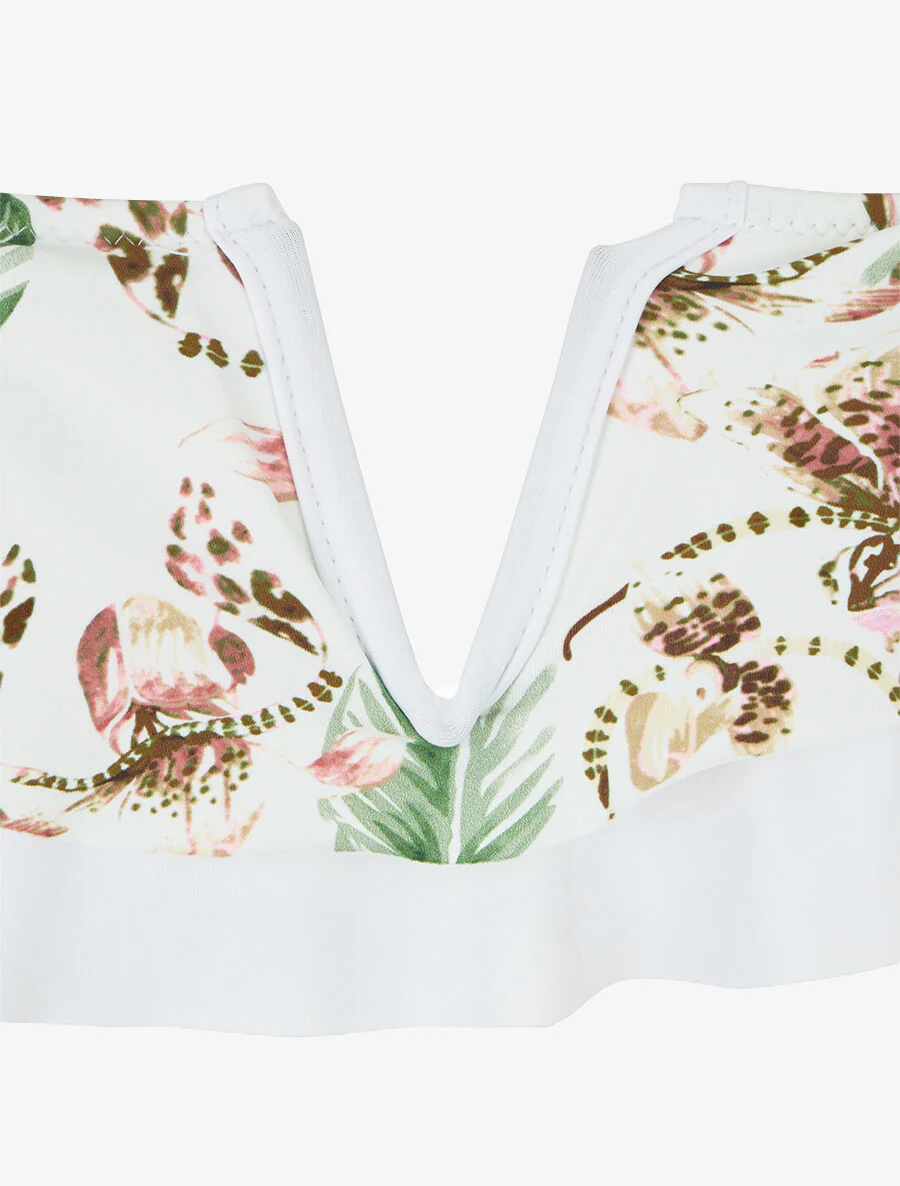 Tropische bikini met franjes - Wit - Image 3