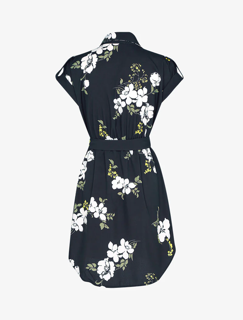 Tuniek met bloemenprint - zwart - Image 3