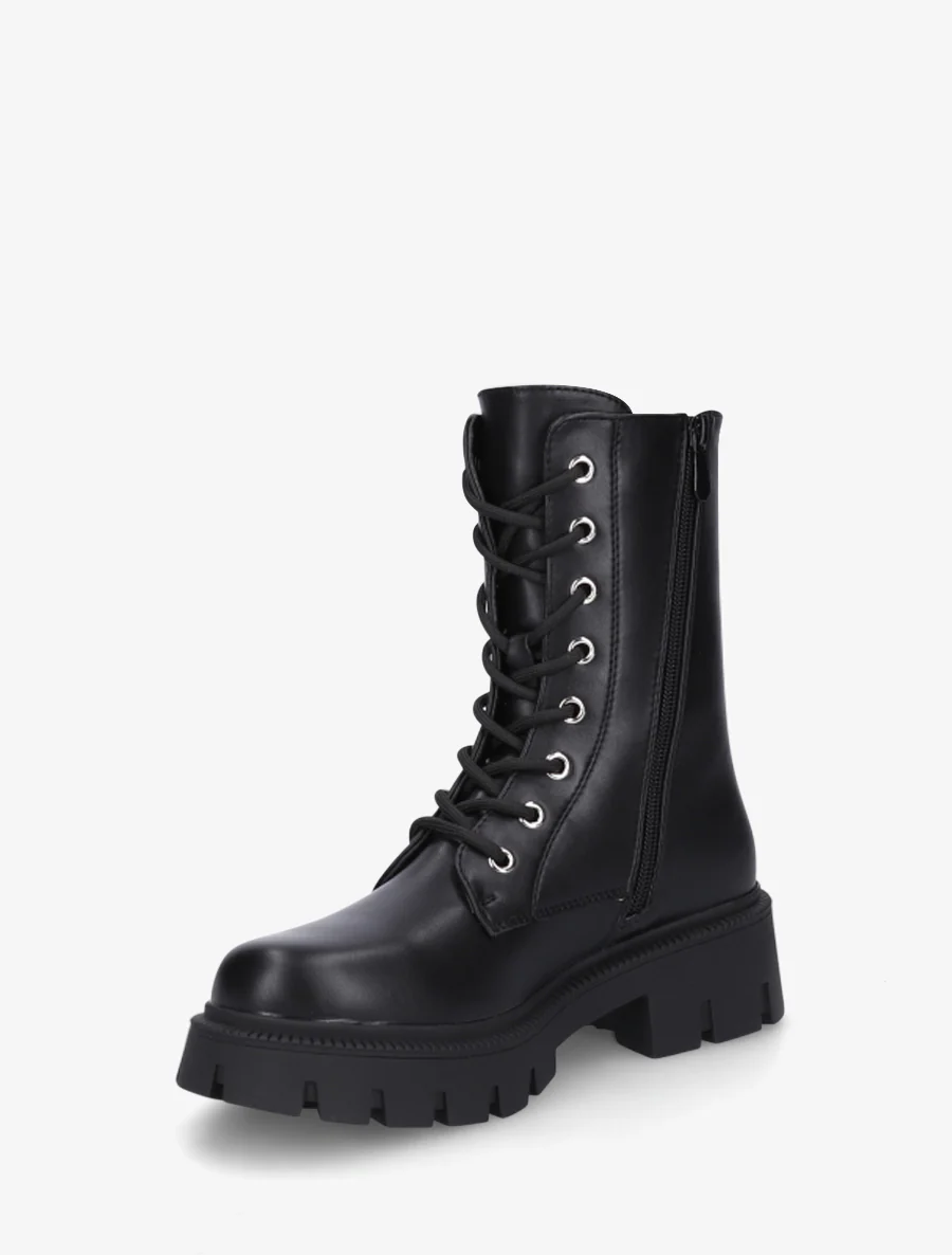 Veterschoenen met hoge schacht - Zwart - Image 3