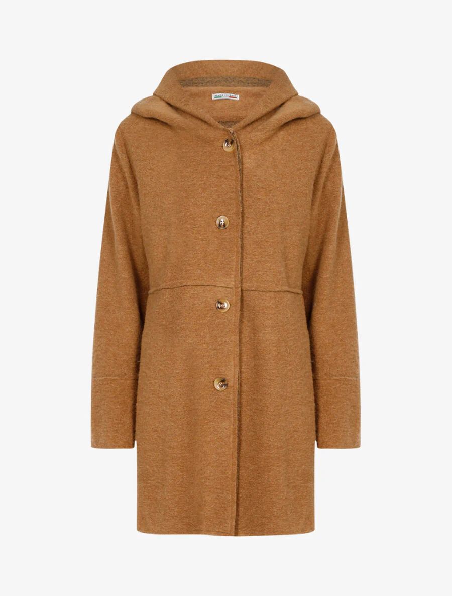 Viltjas met capuchon - Beige