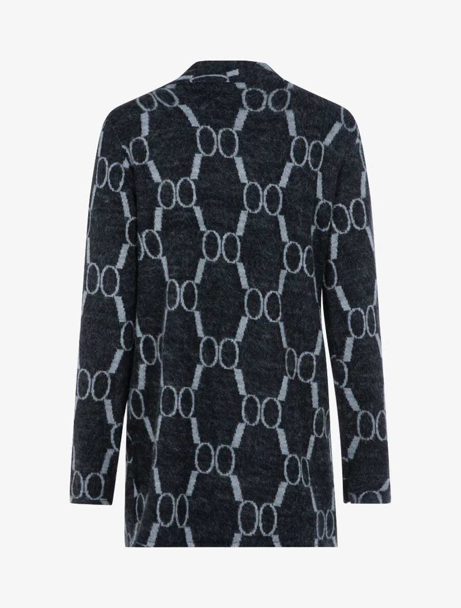 Zacht vest met grafische print - Lichtgrijs - Image 2